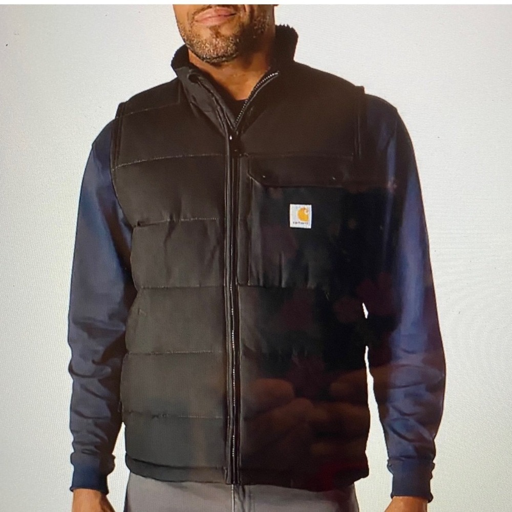 Carhartt Montana Insulated Vest Mens XL Black NEW Loose Fit Rain Defender OV5475